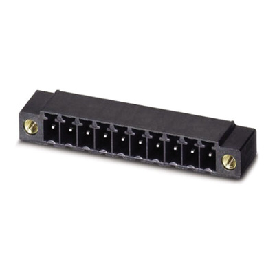 Phoenix Contact 3.81mm Pitch 2 Way Right Angle Pluggable Terminal Block, Header, Through Hole, Solder Termination