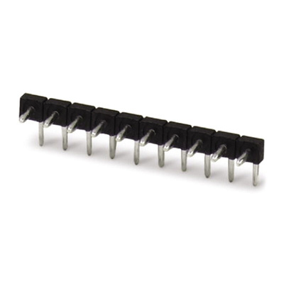 Phoenix Contact 3.5mm Pitch 10 Way Pluggable Terminal Block, Pin Header, Solder Termination