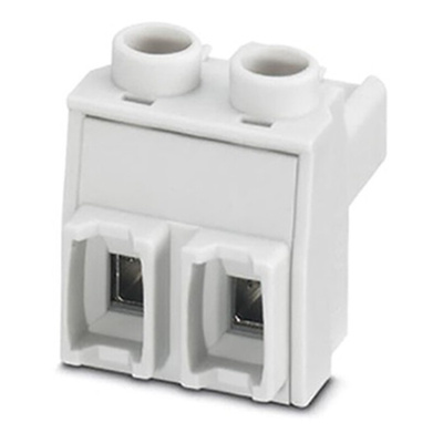Phoenix Contact 7.25mm Pitch 2 Way Pluggable Terminal Block, Plug, Cable Mount, Screw Termination