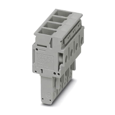 Phoenix Contact 4 Way Pluggable Terminal Block, Plug, Screw Termination