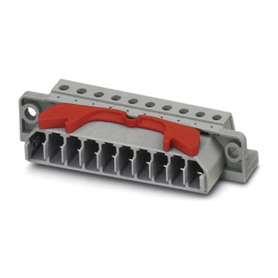 Phoenix Contact 7.62mm Pitch 10 Way Pluggable Terminal Block, Plug, Cable Mount, Screw Termination