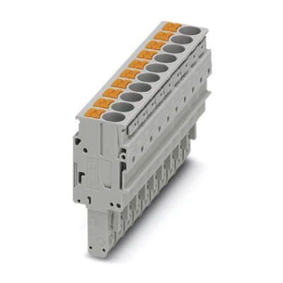 Phoenix Contact Pluggable Terminal Block, Plug, Push In Termination