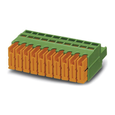 Phoenix Contact 5.08mm Pitch 14 Way Pluggable Terminal Block, Plug, Screw Termination