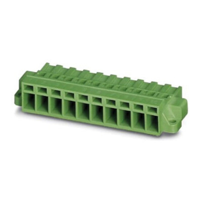 Phoenix Contact 7.62mm Pitch 11 Way Pluggable Terminal Block, Plug, Screw Termination