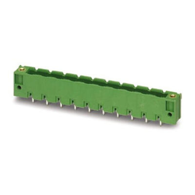Phoenix Contact 7.62mm Pitch 9 Way Pluggable Terminal Block, Header, Through Hole, Solder Termination