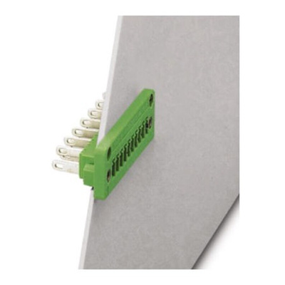 Phoenix Contact 3.81mm Pitch 11 Way Pluggable Terminal Block, Feed Through Header, Panel Mount, Solder/Slip on
