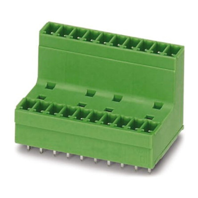 Phoenix Contact 3.81mm Pitch 16 Way Pluggable Terminal Block, Header, Solder Termination