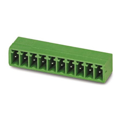 Phoenix Contact 3.5mm Pitch 15 Way Right Angle Pluggable Terminal Block, Header, Through Hole, Solder Termination