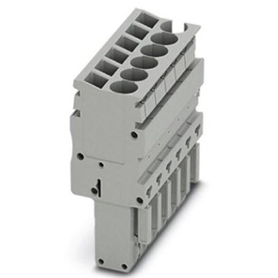 Phoenix Contact 5 Way Pluggable Terminal Block, Plug, Spring Cage Termination