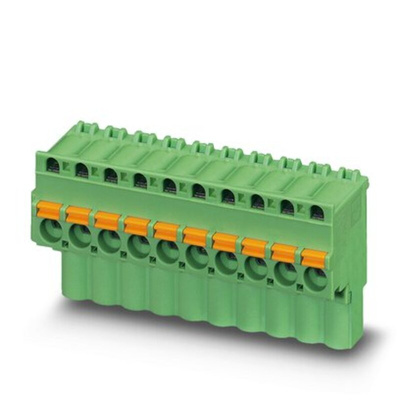 Phoenix Contact 5.08mm Pitch 7 Way Pluggable Terminal Block, Plug, Spring Cage Termination