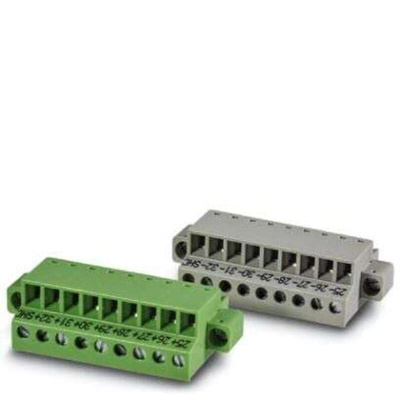 Phoenix Contact 9 Way Pluggable Terminal Block, Plug Kit, Surface Mount