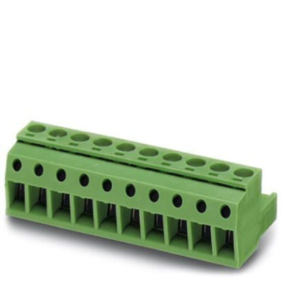 Phoenix Contact 5.08mm Pitch 2 Way Pluggable Terminal Block, Plug, Screw Mount