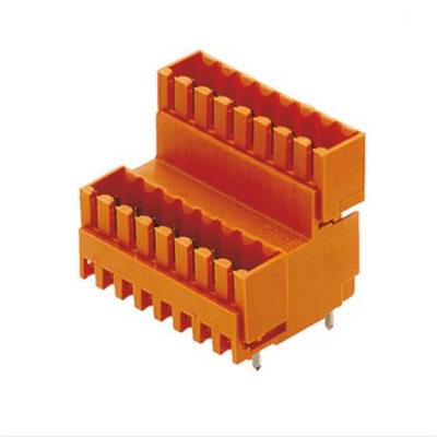 Weidmuller 3.5mm Pitch 6 Way Pluggable Terminal Block, Header, PCB Mount