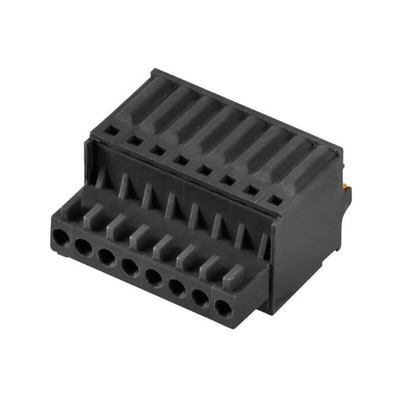 Weidmuller 2.5mm Pitch 3 Way Pluggable Terminal Block, Plug, PCB