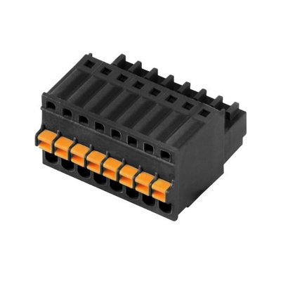 Weidmuller 2.5mm Pitch 3 Way Pluggable Terminal Block, Plug, PCB