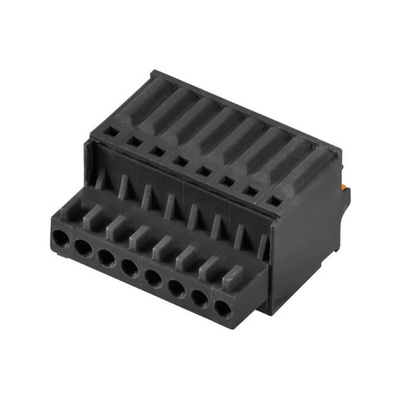 Weidmuller 2.5mm Pitch 4 Way Pluggable Terminal Block, Plug, PCB