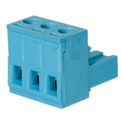 CUI Devices 5.08mm Pitch 3 Way Pluggable Terminal Block, Plug, PCB Mount