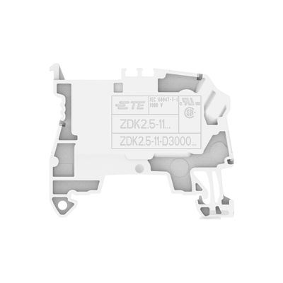 2 Way Pluggable Terminal Block, Feed Through Plug, DIN Rail, Push In Termination