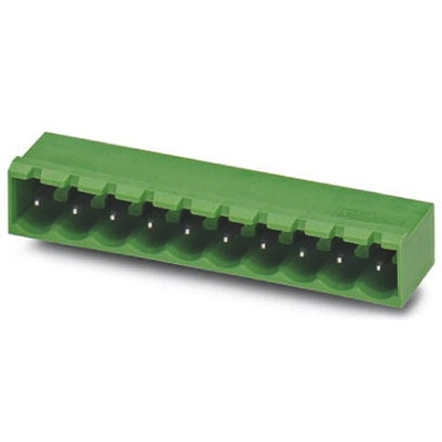 Phoenix Contact 5.0mm Pitch 13 Way Right Angle Pluggable Terminal Block, Header, Solder Termination