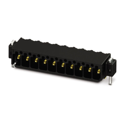 Phoenix Contact 2.54mm Pitch 11 Way Right Angle Pluggable Terminal Block, Header, Through Hole, Solder Termination