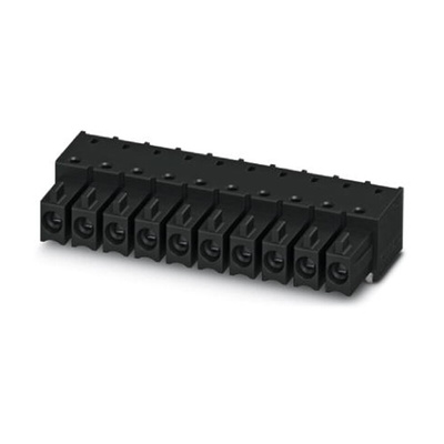 Phoenix Contact 3.5mm Pitch 5 Way Right Angle Pluggable Terminal Block, Inverted Header, Through Hole, Solder