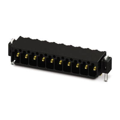 Phoenix Contact 2.54mm Pitch 6 Way Right Angle Pluggable Terminal Block, Header, Through Hole, Solder Termination
