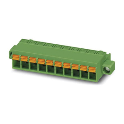 Phoenix Contact 5.08mm Pitch 9 Way Pluggable Terminal Block, Plug, Spring Cage Termination