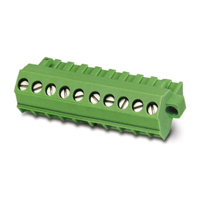 Phoenix Contact 5mm Pitch 3 Way Pluggable Terminal Block, Plug, Screw Termination