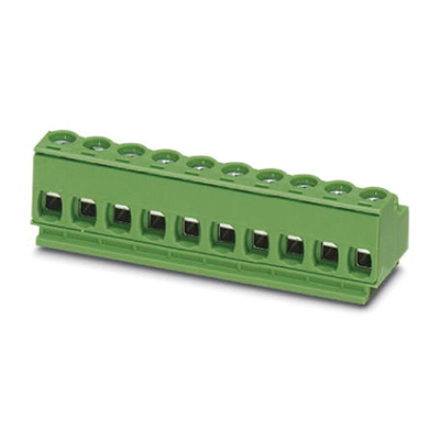 Phoenix Contact 5mm Pitch 16 Way Pluggable Terminal Block, Plug, Screw Termination