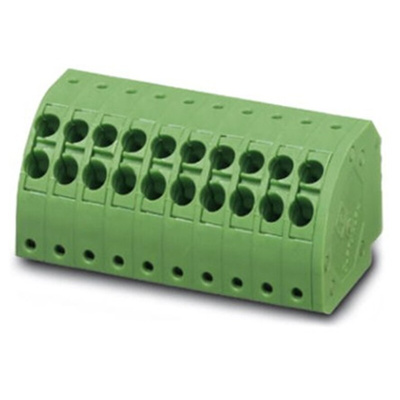 Phoenix Contact 3.5mm Pitch 16 Way Pluggable Terminal Block, Plug, Spring Cage Termination