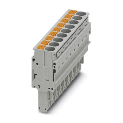 Phoenix Contact 8.2 mm Pitch Pluggable Terminal Block, Plug, Push In Termination