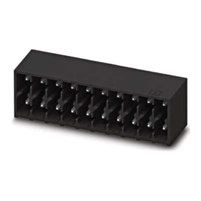 Phoenix Contact 3.5mm Pitch 17 Way Right Angle Pluggable Terminal Block, Header, Through Hole, Solder Termination