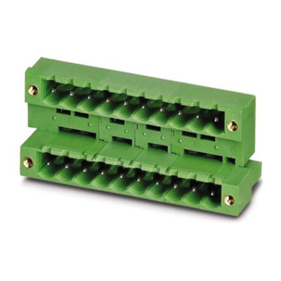 Phoenix Contact 5.08mm Pitch 3 Way Pluggable Terminal Block, Header, Solder Termination