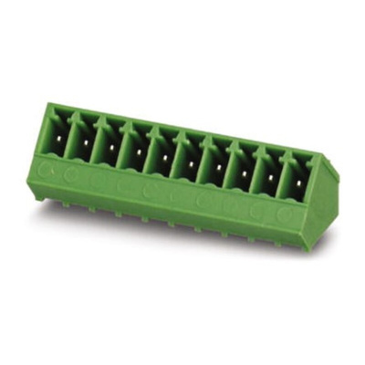 Phoenix Contact 3.81mm Pitch 10 Way Pluggable Terminal Block, Header, Solder Termination