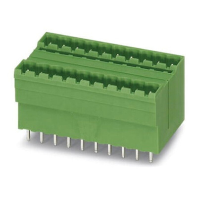 Phoenix Contact 5.0mm Pitch 12 Way Pluggable Terminal Block, Header, Solder Termination