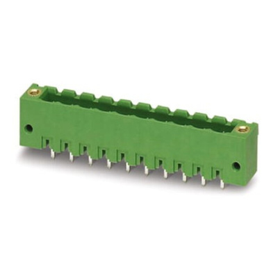 Phoenix Contact 5.08mm Pitch 14 Way Pluggable Terminal Block, Header, Solder Termination