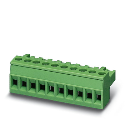 Phoenix Contact 5.08mm Pitch 8 Way Pluggable Terminal Block, Plug, Plug-In, Screw Termination