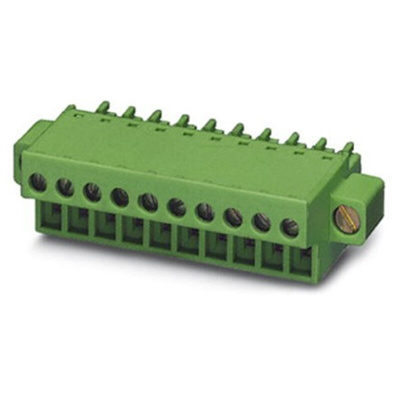 Phoenix Contact 3.81mm Pitch 13 Way Pluggable Terminal Block, Plug, Cable Mount, Screw Termination