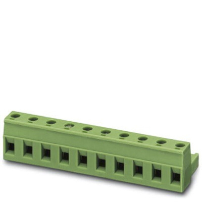 Phoenix Contact 7.62mm Pitch 7 Way Pluggable Terminal Block, Plug, Cable Mount, Screw Termination