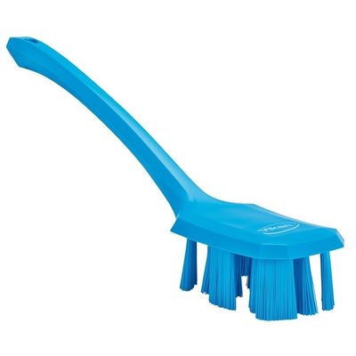 Vikan Blue 37mm PET Hard Scrubbing Brush for Engineering Cleaning