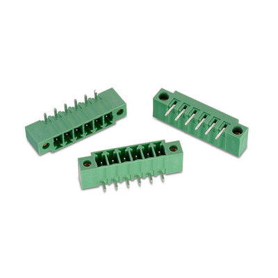 Wurth Elektronik 3.81mm Pitch 3 Way Pluggable Terminal Block, Header, PCB Mount, Solder Termination