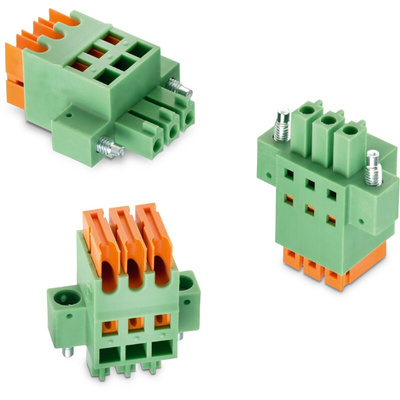 Wurth Elektronik 3.81mm Pitch 7 Way Horizontal Pluggable Terminal Block, Plug, Cable Mount, Solder Termination