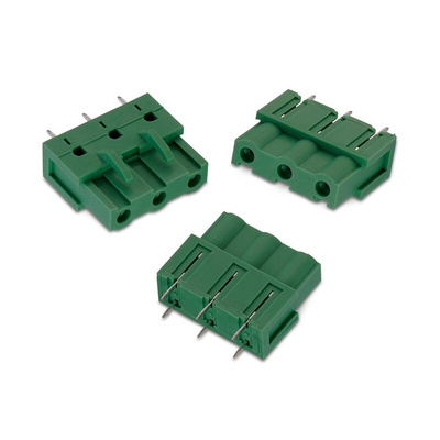 Wurth Elektronik 7.62mm Pitch 8 Way Vertical Pluggable Terminal Block, Inverted Header, Through Hole, Solder Termination