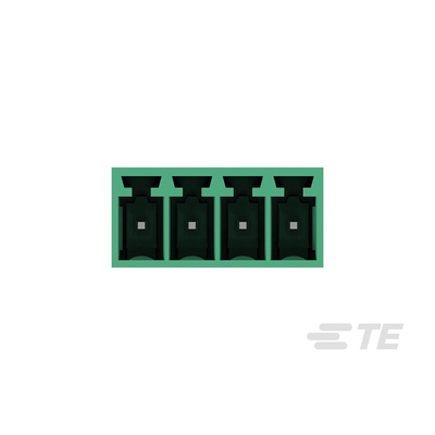 TE Connectivity 3.5mm Pitch 10 Way Vertical Pluggable Terminal Block, Header, Through Hole, Solder Termination