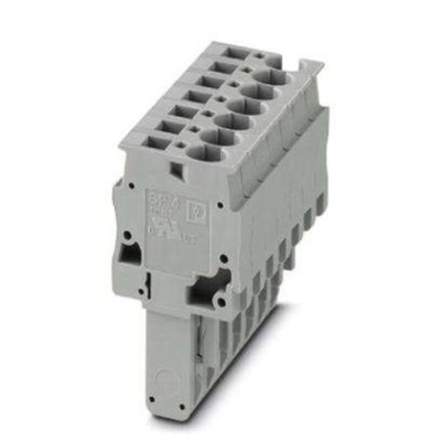 Phoenix Contact 7 Way Pluggable Terminal Block, Plug, DIN Rail, Spring Cage Termination