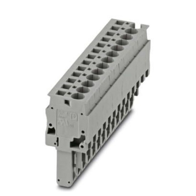 Phoenix Contact 6.2mm Pitch Pluggable Terminal Block, Plug, Plug-In, Spring Cage Termination