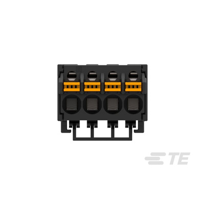 TE Connectivity 5mm Pitch 4 Way Pluggable Terminal Block, Plug, Plug-In