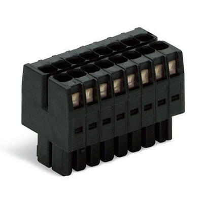 Wago 3.5mm Pitch 10 Way Pluggable Terminal Block, Plug