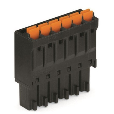 Wago 3.5mm Pitch 3 Way Pluggable Terminal Block, Plug