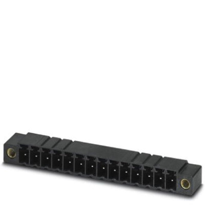 Phoenix Contact 3.5mm Pitch 16 Way Right Angle Pluggable Terminal Block, Header, Through Hole, Solder Termination